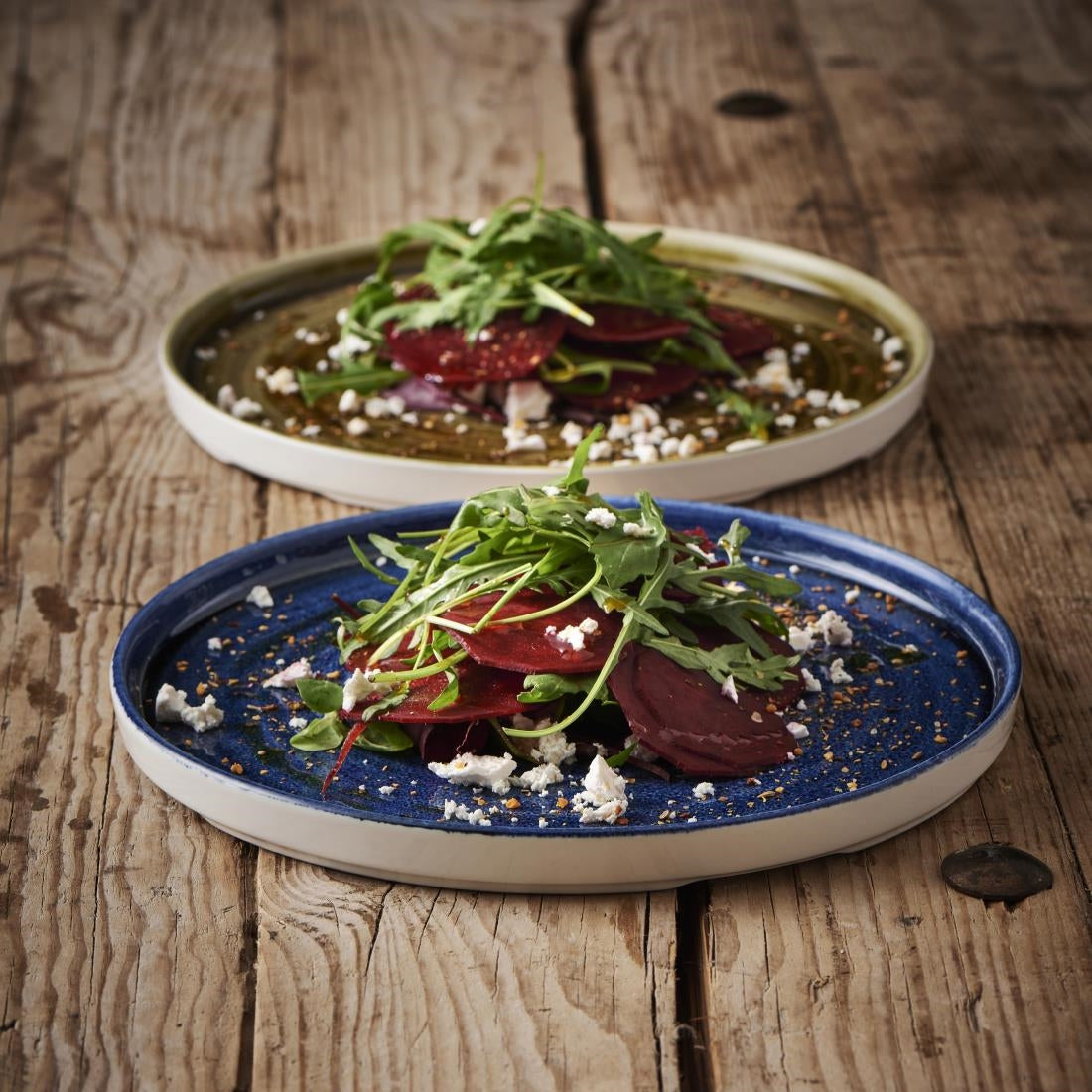 Churchill Stonecast Plume Walled Plates Green 220mm (Pack of 6) - CX638 Plates Churchill