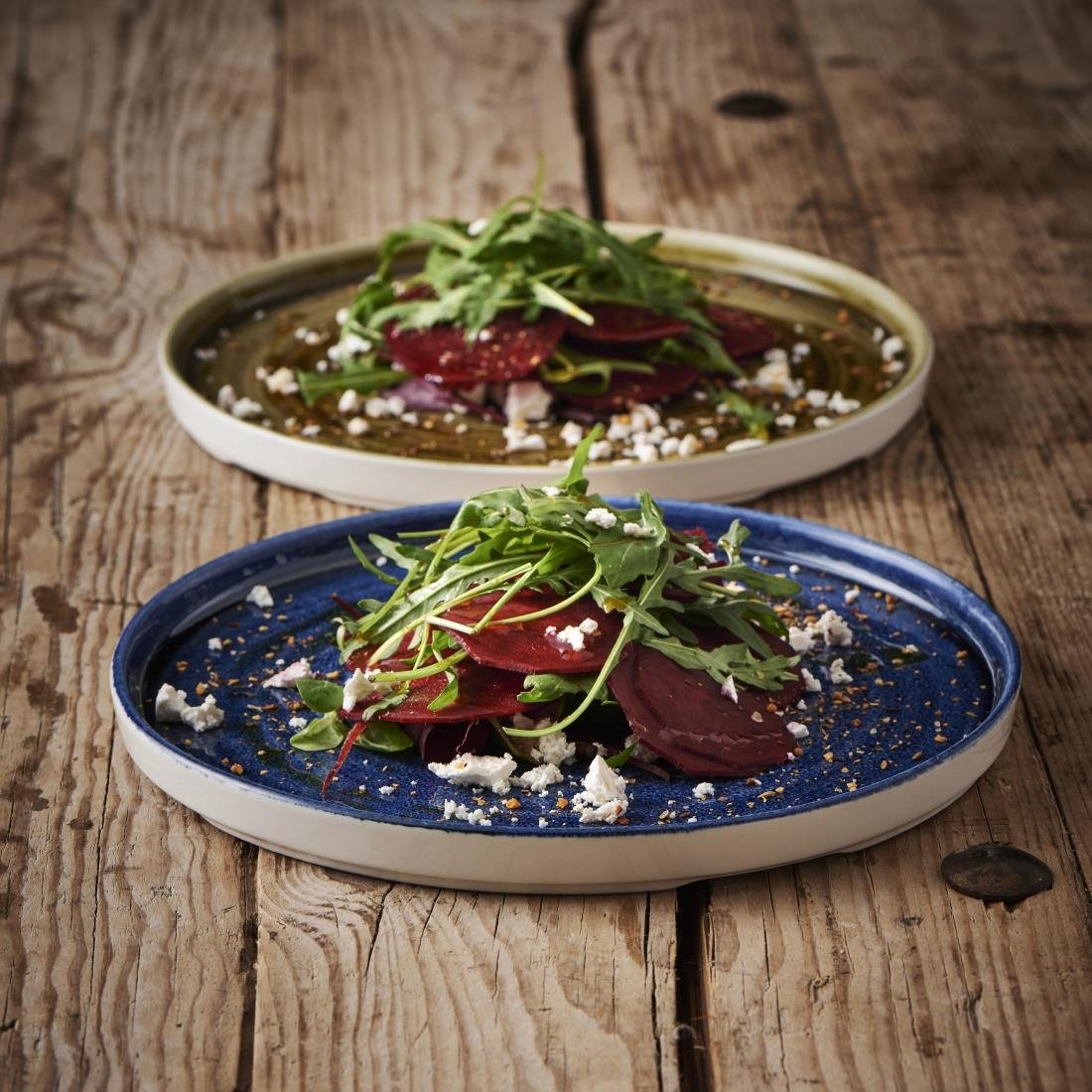 Churchill Stonecast Plume Walled Plates Green 260mm (Pack of 6) - CX639 Plates Churchill