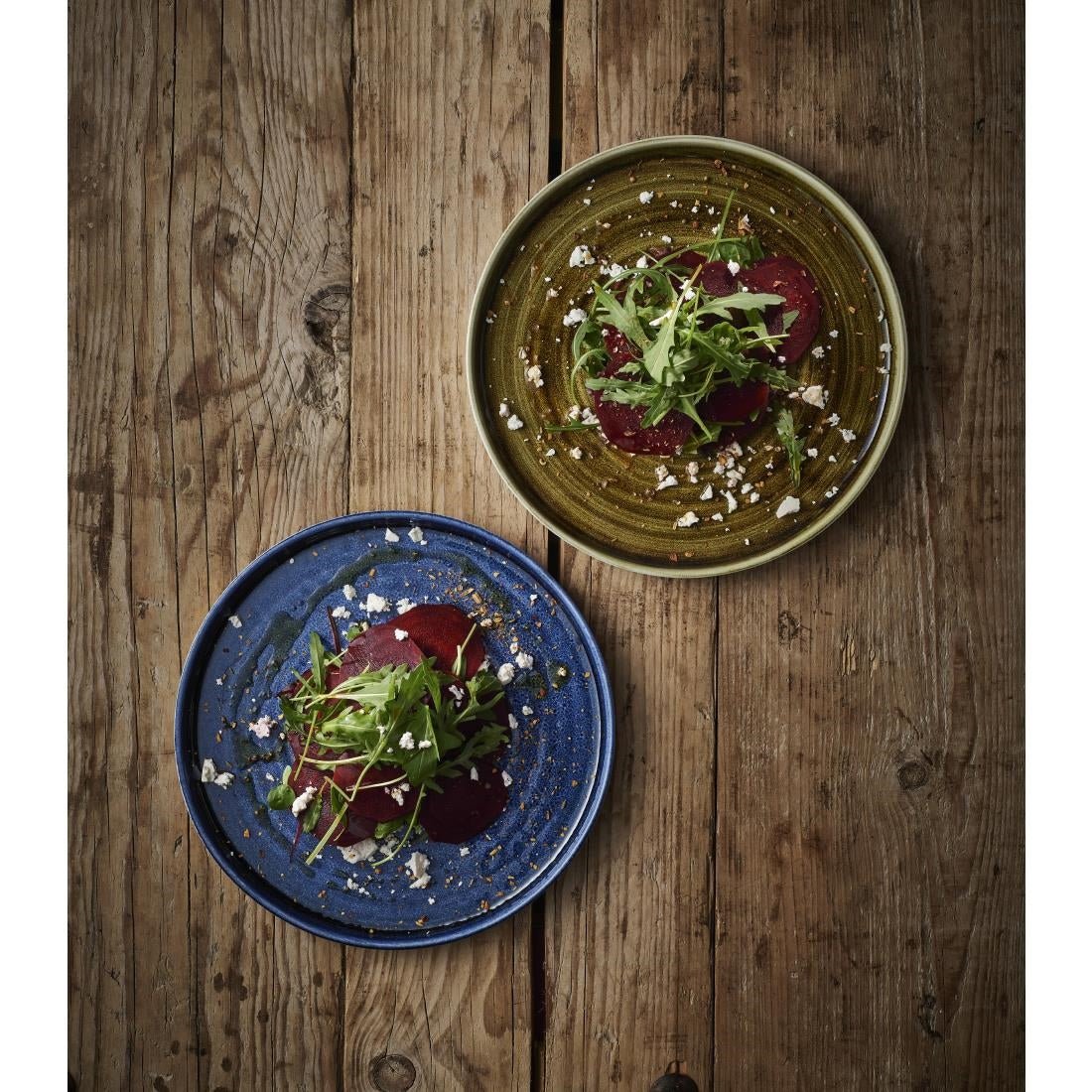 Churchill Stonecast Plume Walled Plates Green 220mm (Pack of 6) - CX638 Plates Churchill