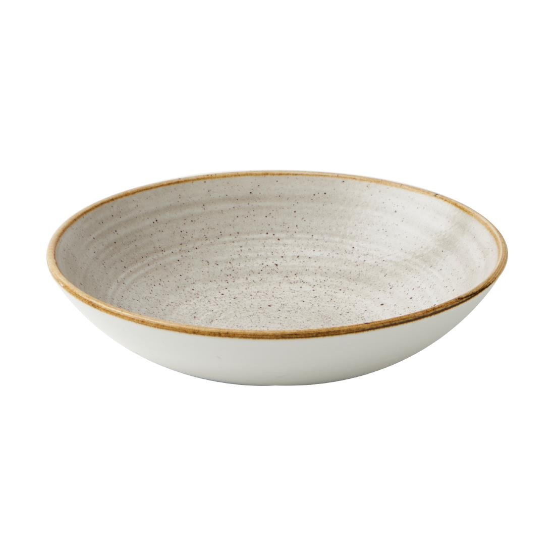 Churchill Stonecast Raw Coupe Bowls Grey 184mm (Pack of 12) - CX650 Bowls Churchill
