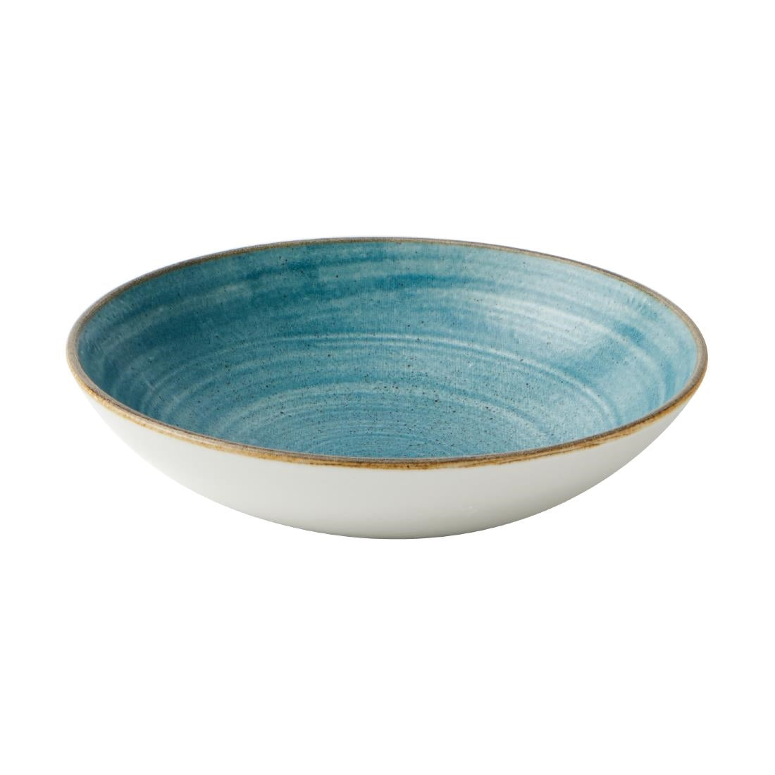 Churchill Stonecast Raw Coupe Bowls Teal 184mm (Pack of 12) - CX660 Bowls Churchill