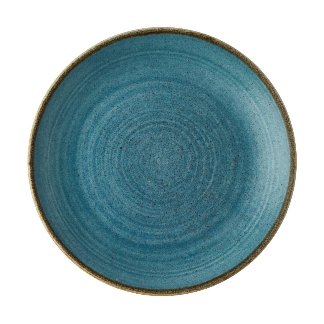 Churchill Stonecast Raw Evolve Coupe Plates Teal 220mm (Pack of 12) - CX663 Plates Churchill