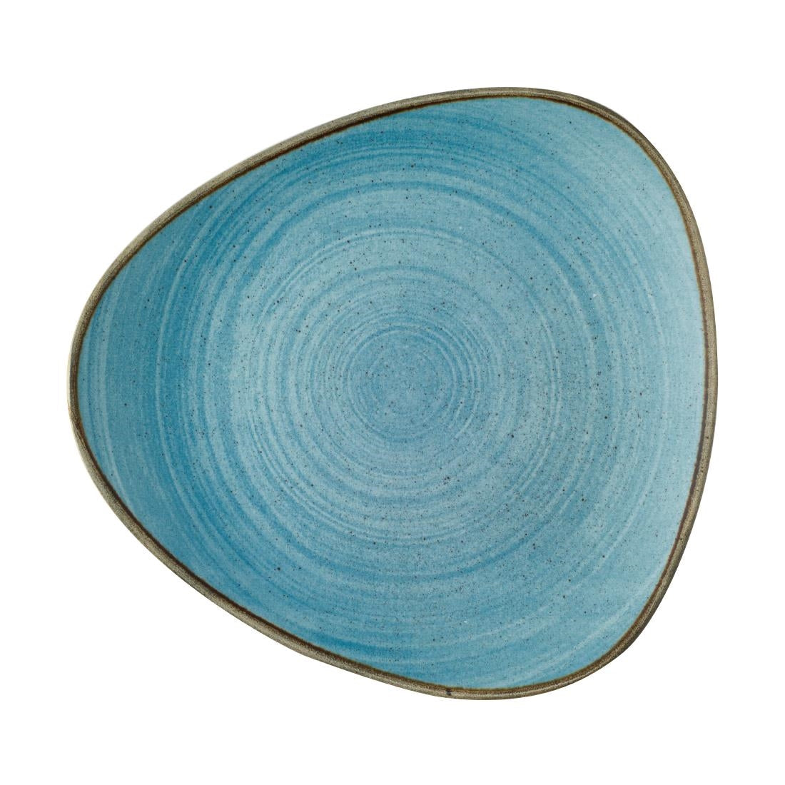 Churchill Stonecast Raw Lotus Plates Teal 254mm (Pack of 12) - CX664 Plates Churchill