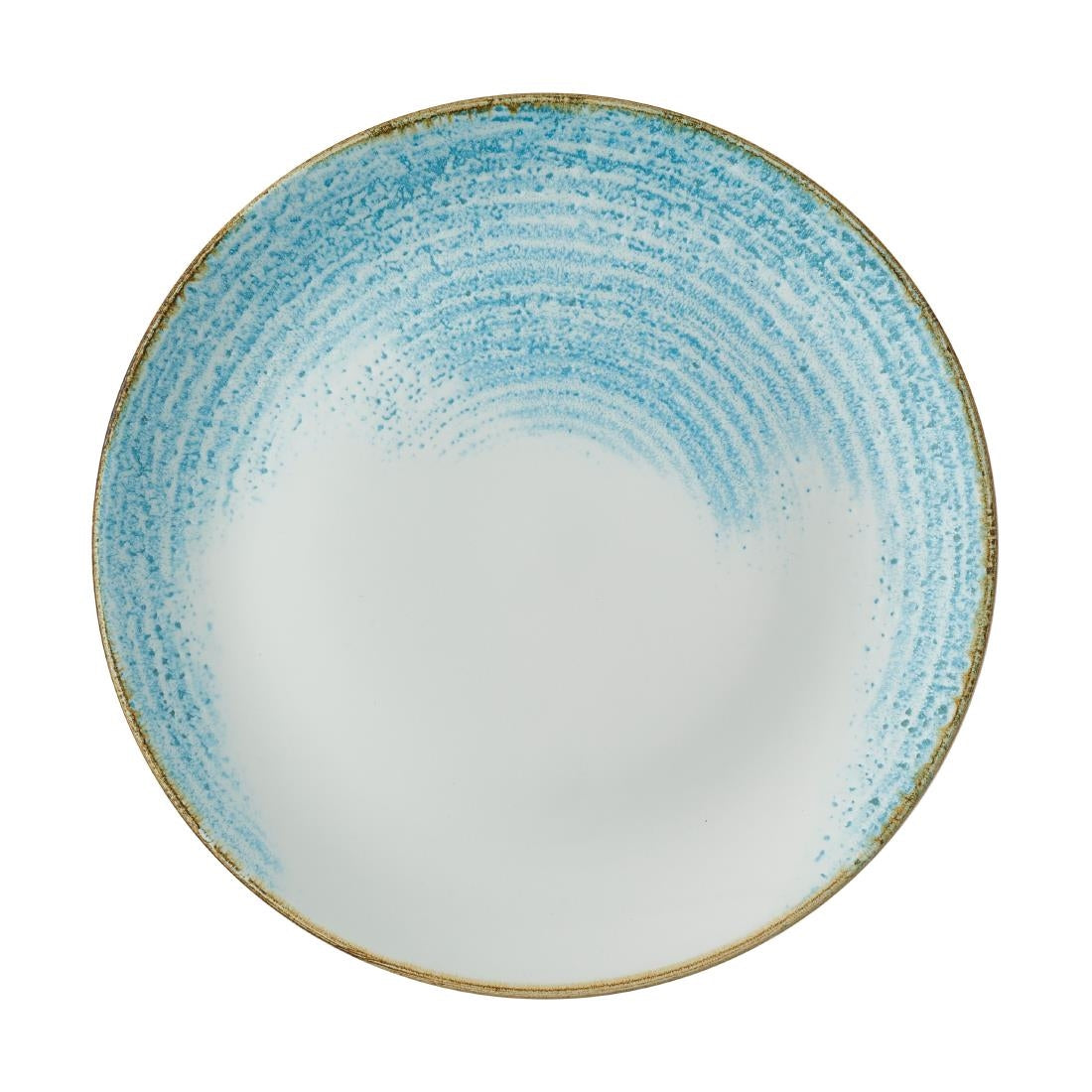 Churchill Homespun Accents Aquamarine Evolve Coupe Plates 260mm (Pack of 12) - CX668 Plates Churchill