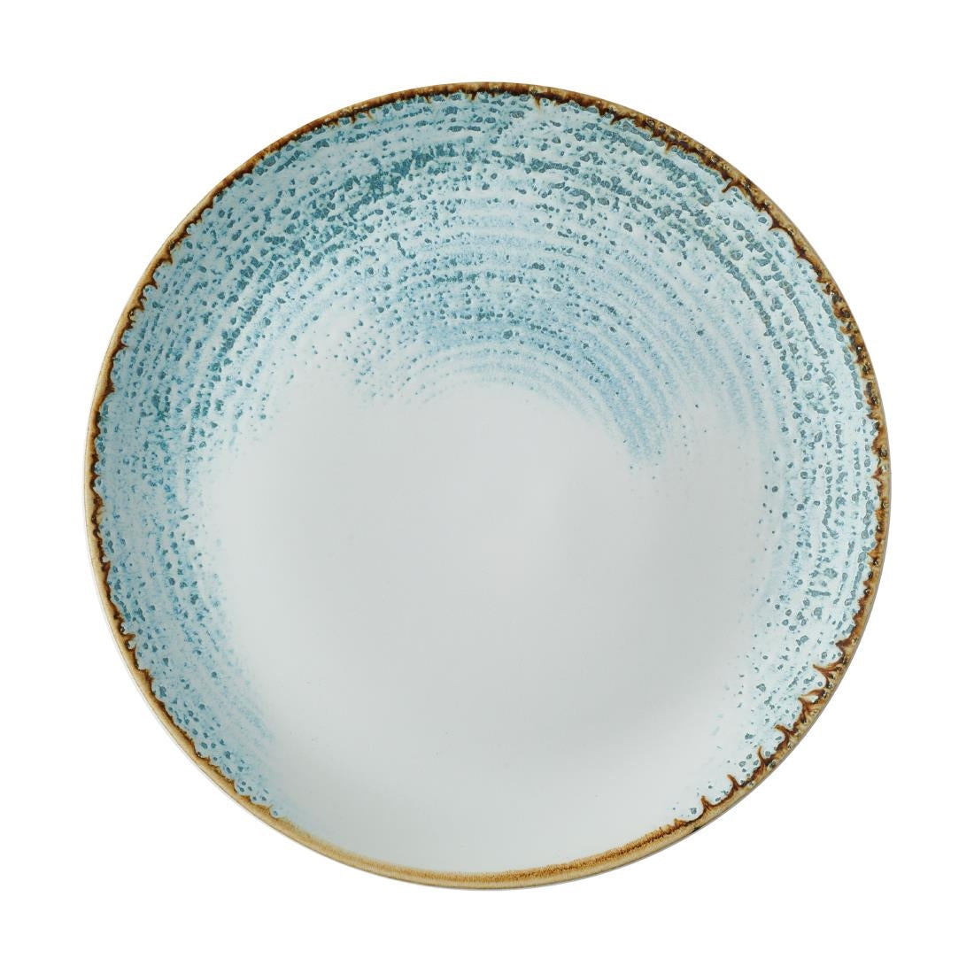 Churchill Homespun Accents Aquamarine Evolve Coupe Plates 285mm (Pack of 12) - CX669 Plates Churchill