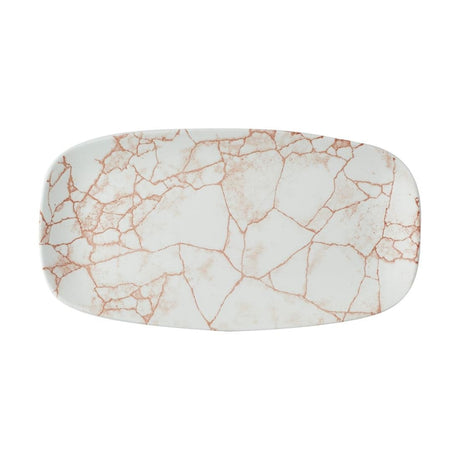 Churchill Studio Prints Kintsugi Oblong Plates Coral 325X187mm (Pack of 6) - CX691 Plates Churchill