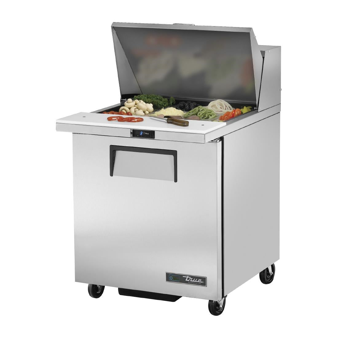 True Single Door Refrigerated Prep Table TSSU-27-12M-C-HC - CX713 True
