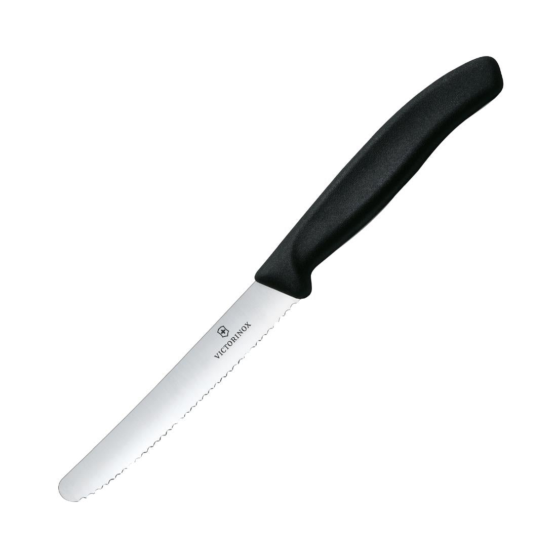 Victorinox Tomato Utility Knife Serrated Edge Black 11cm - CX740 Victorinox