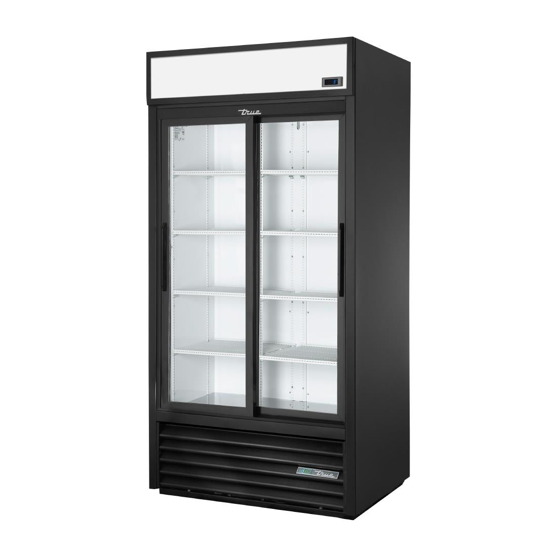 True Upright Double Door Merchandiser Fridge GDM-33-HC-LD BLK - CX785 True