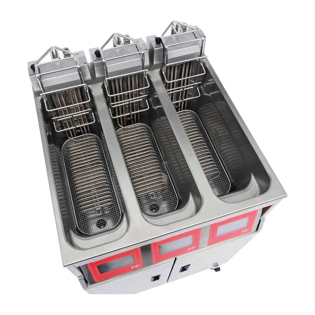 FriFri Touch 633 Electric Free Standing Triple Tank Filtration Fryer TL633M31G0 - CX899 Freestanding Electric Fryers FriFri