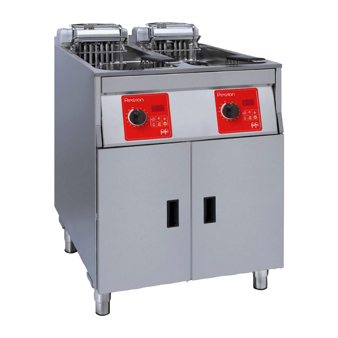 FriFri Precision 622 Electric Free Standing Twin Tank Filtration Fryer PL622H32G0 - CX903 Freestanding Electric Fryers FriFri
