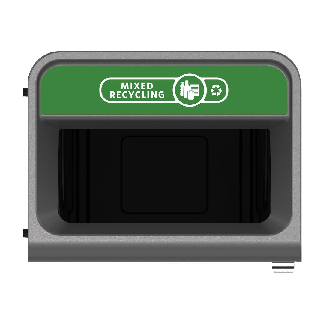 Rubbermaid Configure Recycling Bin with Mixed Recycling Label Green 125Ltr - CX962 Rubbermaid