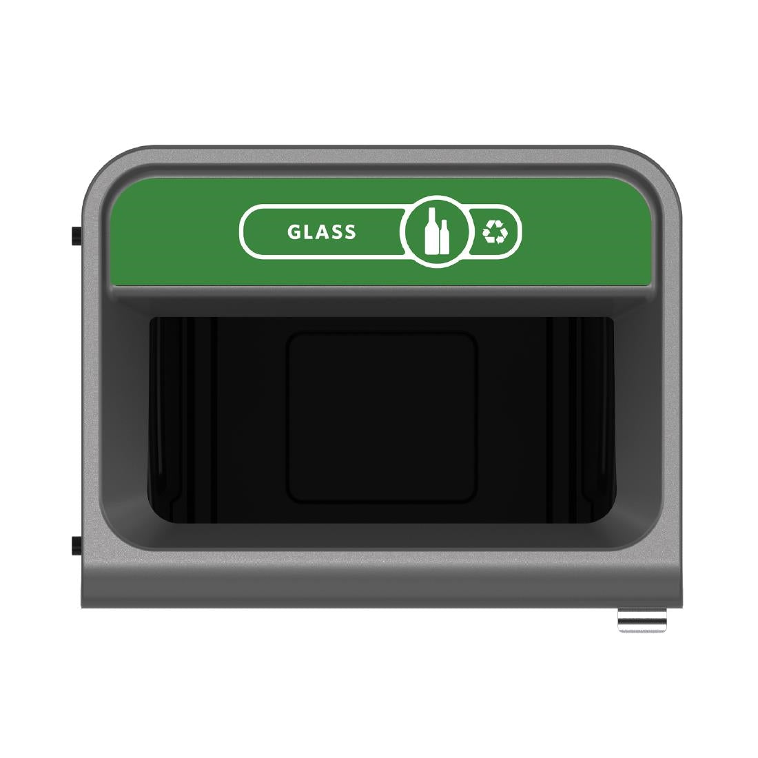 Rubbermaid Configure Recycling Bin with Glass Recycling Label Green 125Ltr - CX968 Rubbermaid