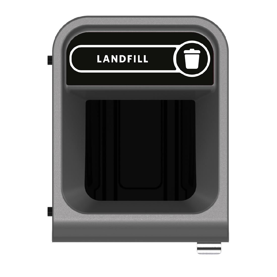 Rubbermaid Configure Recycling Bin with Landfill Label Black 57Ltr - CX969 Rubbermaid