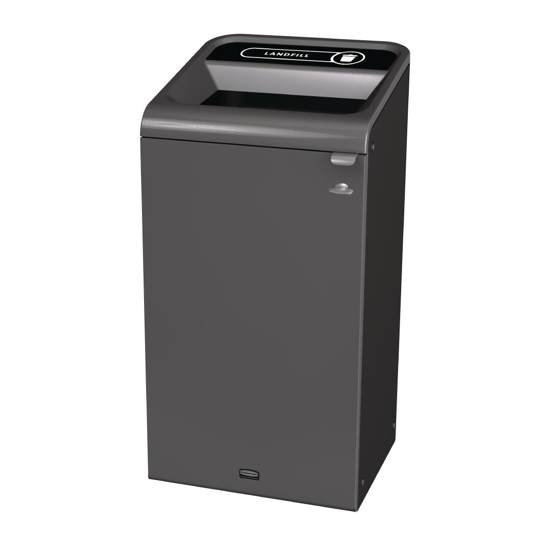 Rubbermaid Configure Recycling Bin with Landfill Label Black 87Ltr - CX970 Rubbermaid