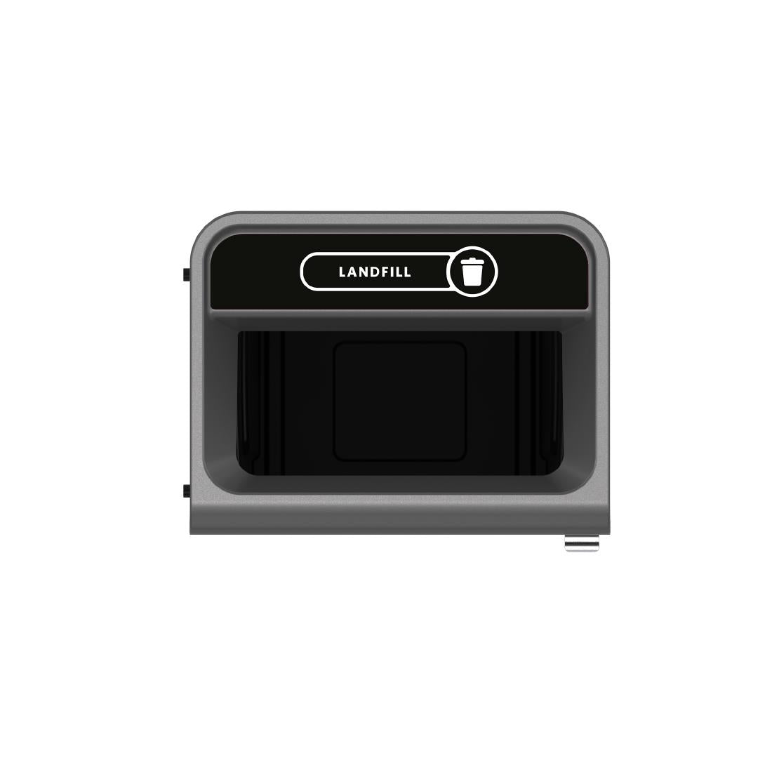 Rubbermaid Configure Recycling Bin with Landfill Label Black 125Ltr - CX971 Rubbermaid