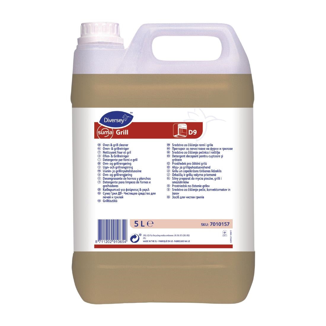 Suma D9 Grill and Oven Cleaner Concentrate 5Ltr (2 Pack) - CY484 Diversey