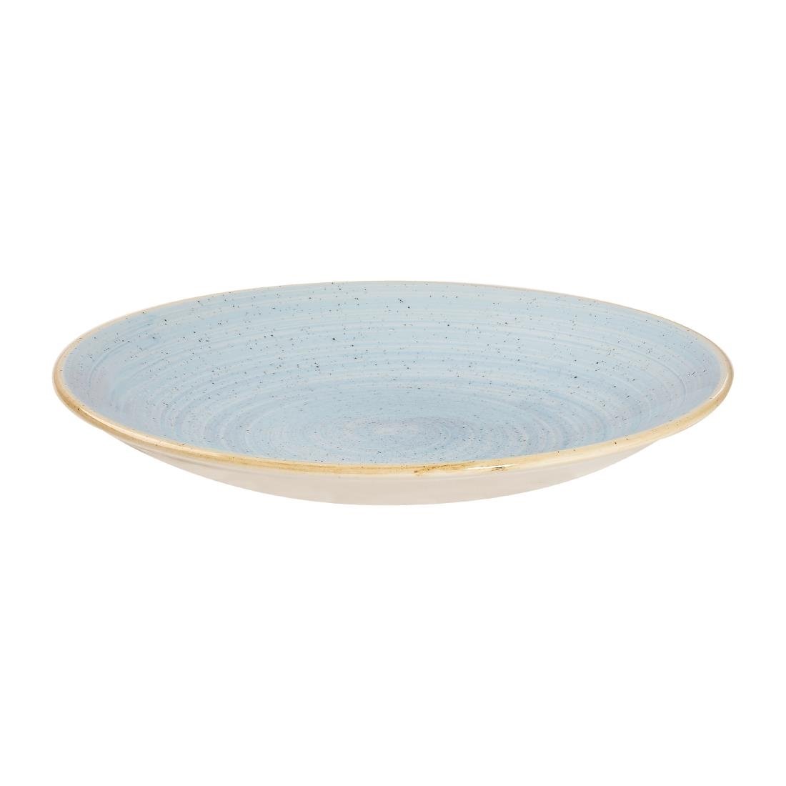 Churchill Stonecast Deep Coupe Plates Duck Egg Blue 225mm (Pack of 12) - CY832 Plates Churchill