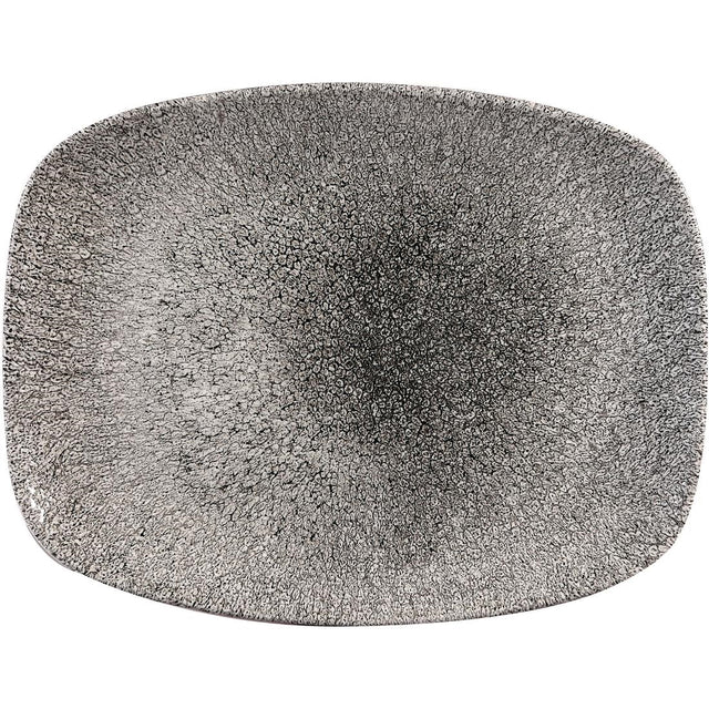 Churchill Studio Prints Raku Rectangular Plate Quartz Black 261mm (Pack of 12) - CY907 Plates Churchill