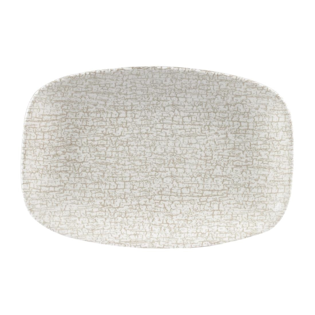 Churchill Breccia Oblong Chef Plate Agate Grey 157 x 237mm (Pack of 12) - CY947 Plates Churchill