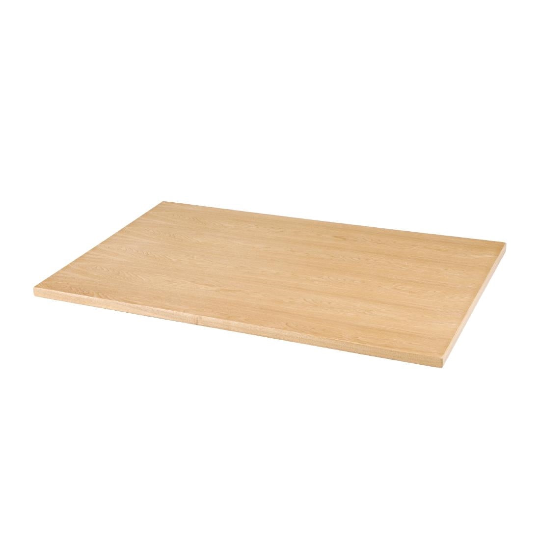 Bolero Pre-drilled Rectangular Table Top Natural Ash Veneer 1100 x 700mm - CY950 Wood Effect Table Tops Bolero