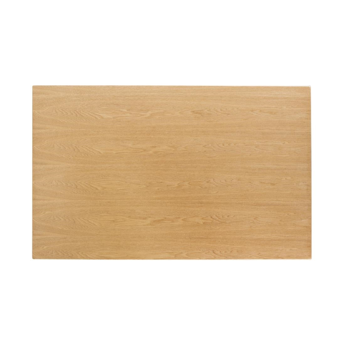 Bolero Pre-drilled Rectangular Table Top Natural Ash Veneer 1100 x 700mm - CY950 Wood Effect Table Tops Bolero