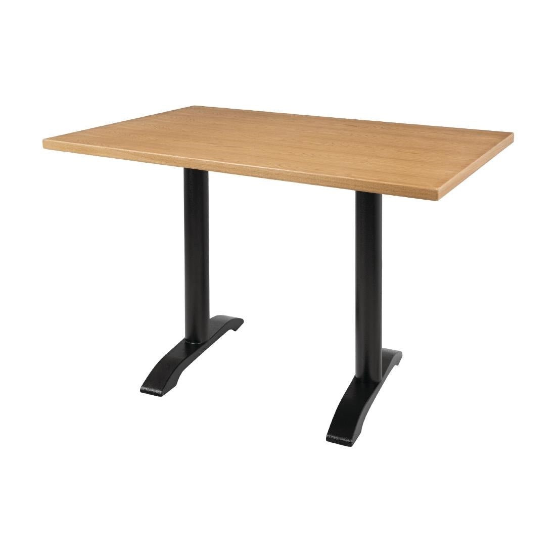 Bolero Pre-drilled Rectangular Table Top Natural Ash Veneer 1100 x 700mm - CY950 Wood Effect Table Tops Bolero
