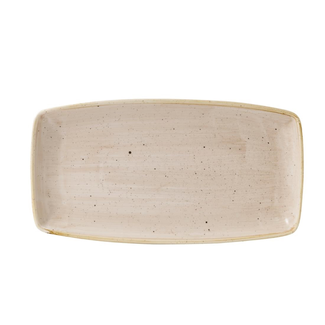 Churchill Stonecast Oblong Plate Nutmeg 350x185mm (Pack of 6) - CY960 Plates Churchill
