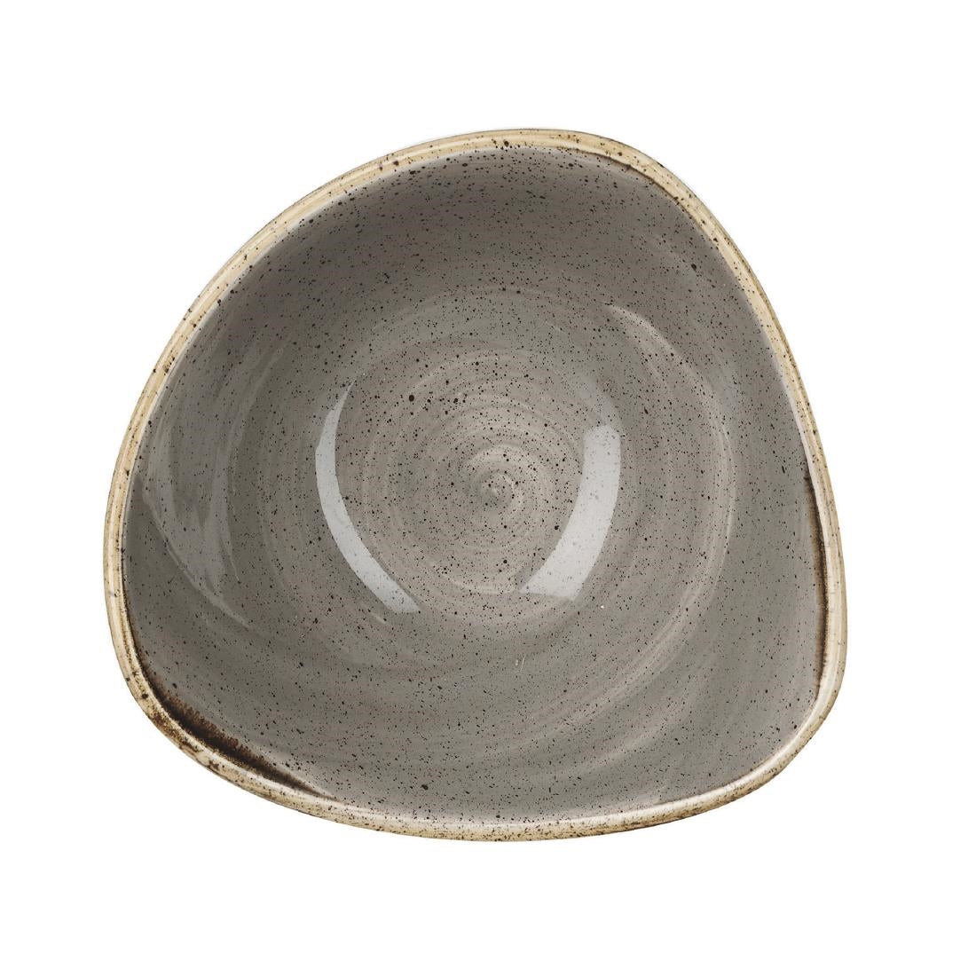 Churchill Stonecast Triangle Bowls Grey 153mm (Pack of 12) - CY963 Bowls Churchill