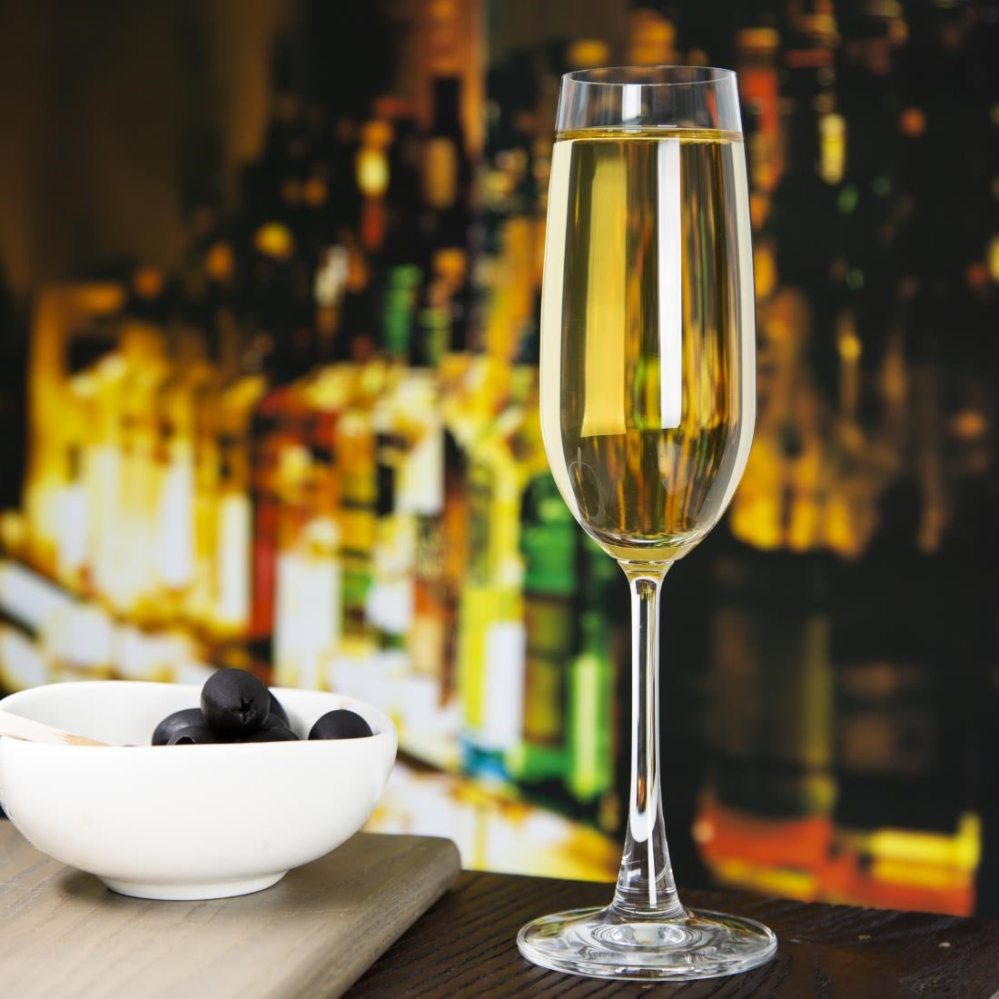 Olympia Serena Flutes 210ml (Pack of 6) - CZ003 Champagne Glasses Olympia