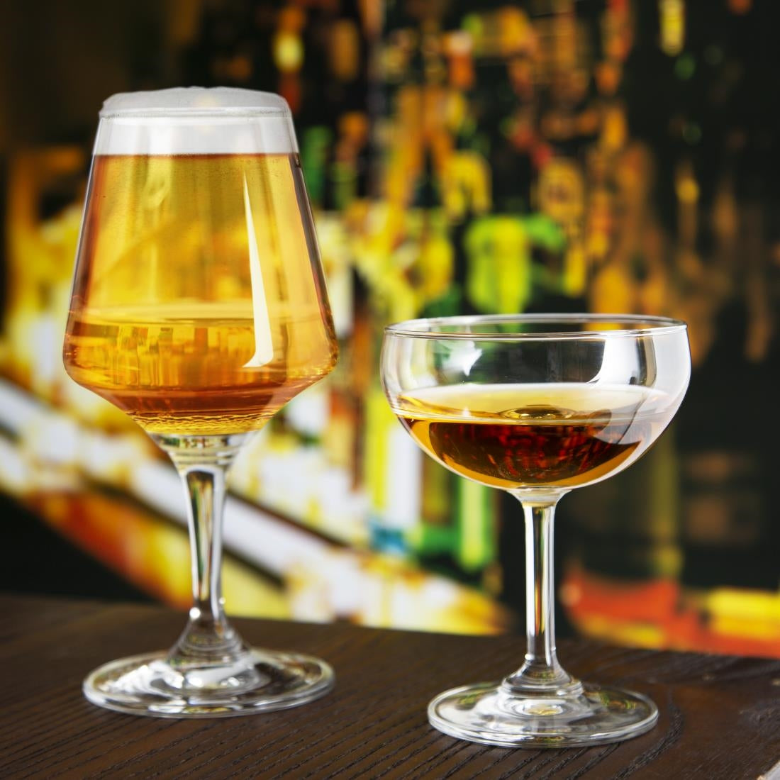 Olympia Stemmed Beer Glasses 390ml (Pack of 6) - CZ007 Beer Glasses Olympia