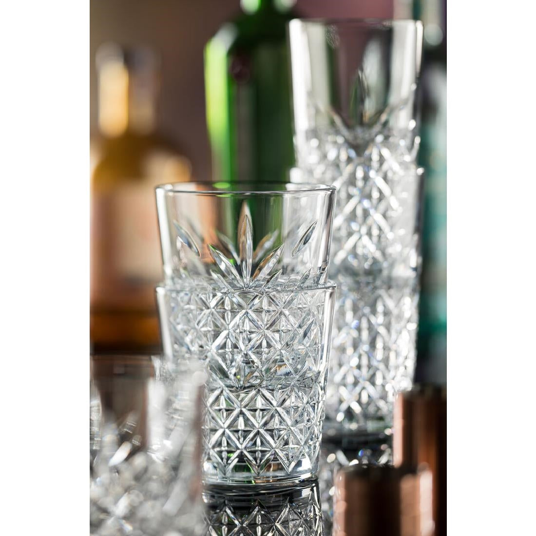 Utopia Timeless Vintage Stackable Glasses 350ml (Pack of 12) - CZ035 Utopia Hi Balls and Tumblers Utopia