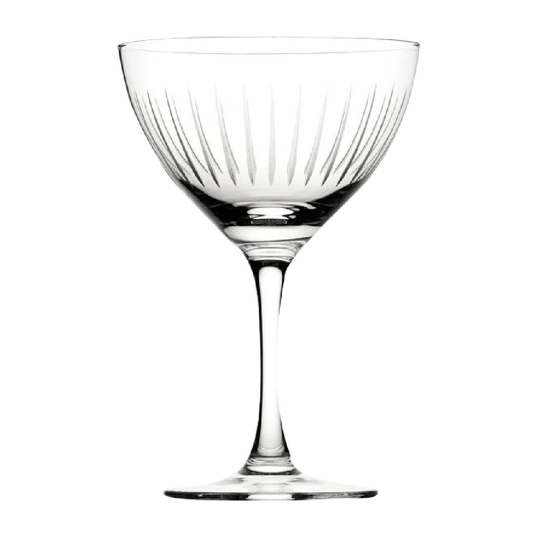 Utopia Raffles Lines Martini Glasses 190ml (Pack of 6) - CZ051 Cocktail Glasses Utopia