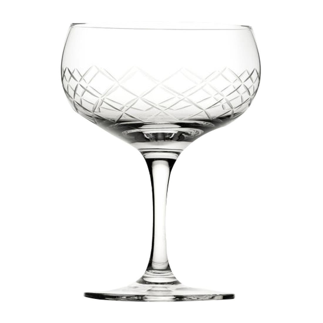 Utopia Raffles Diamond Coupe Glasses 160ml (Pack of 6) - CZ056 Champagne Glasses Utopia