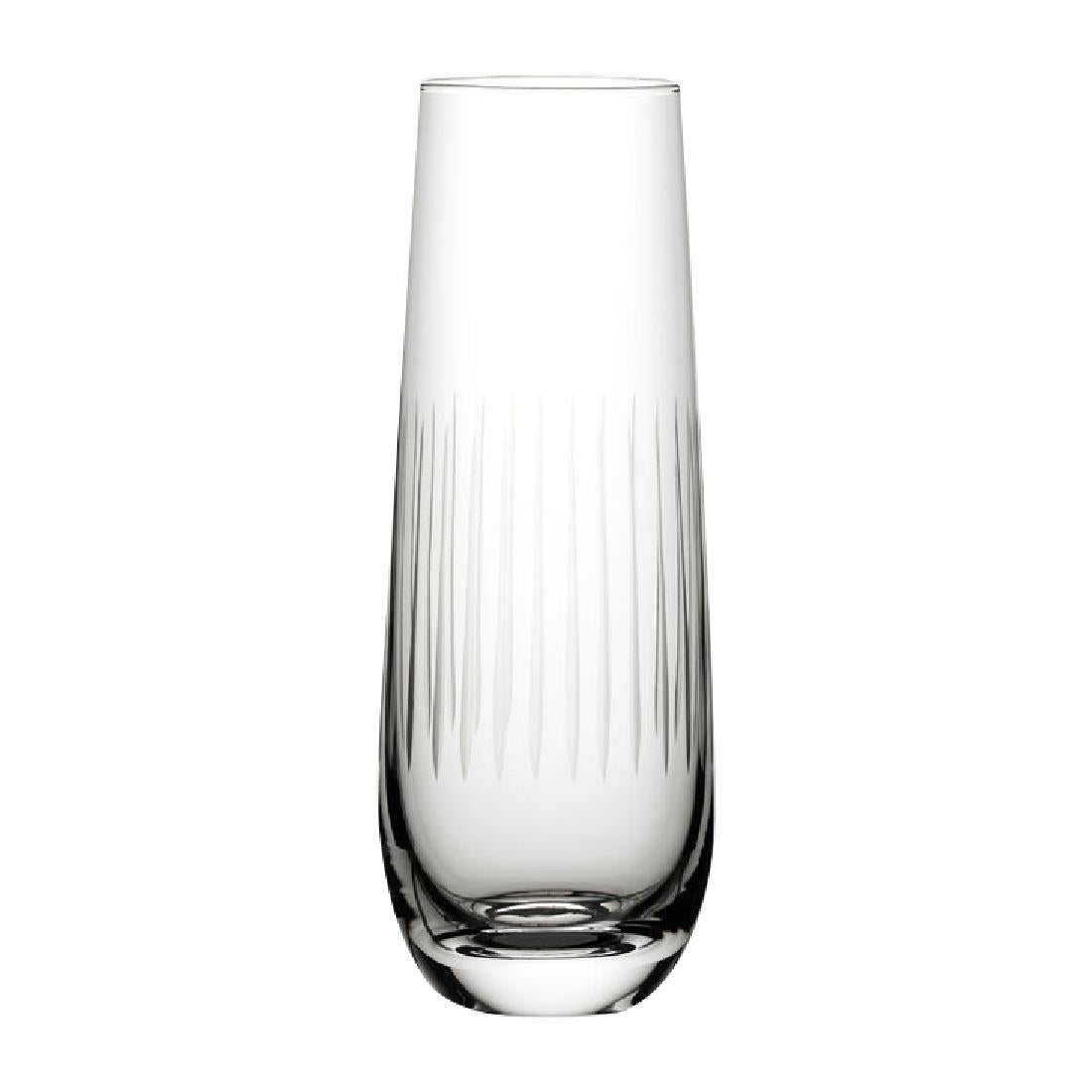 Utopia Raffles Lines Champagne Glasses 300ml (Pack of 6) - CZ059 Champagne Glasses Utopia