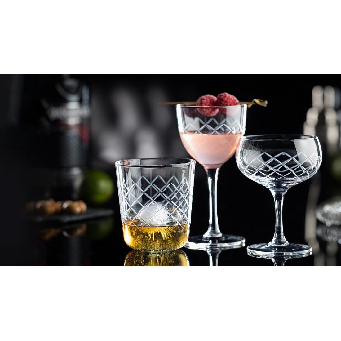 Utopia Raffles Diamond Tumblers 360ml (Pack of 6) - CZ064 Utopia Hi Balls and Tumblers Utopia