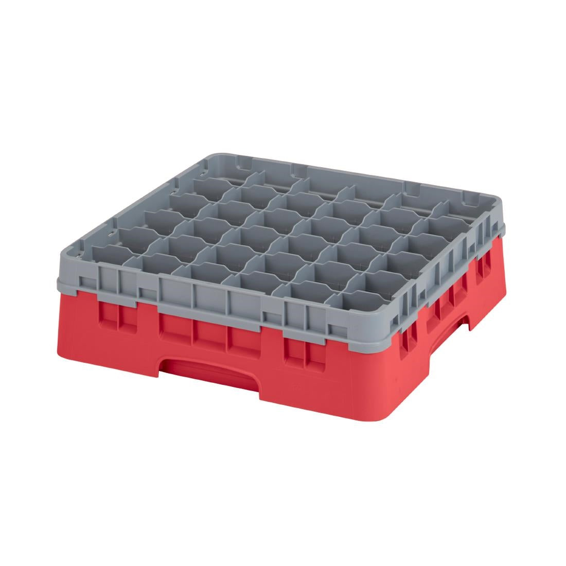 Cambro Camrack Red 36 Compartments Max Glass Height 279mm - CZ176 Cambro