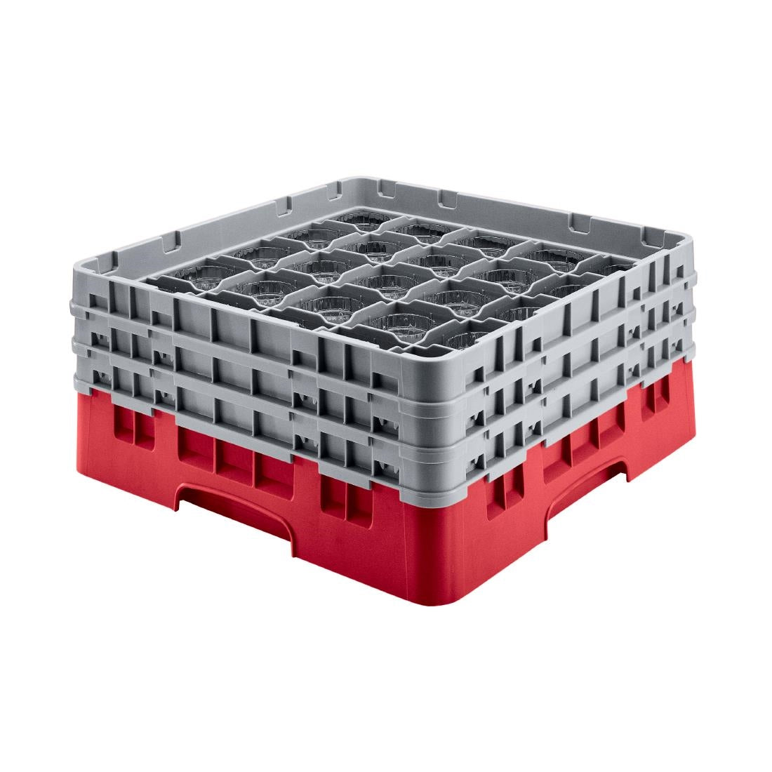 Cambro Camrack Red 36 Compartments Max Glass Height 156mm - CZ178 Cambro