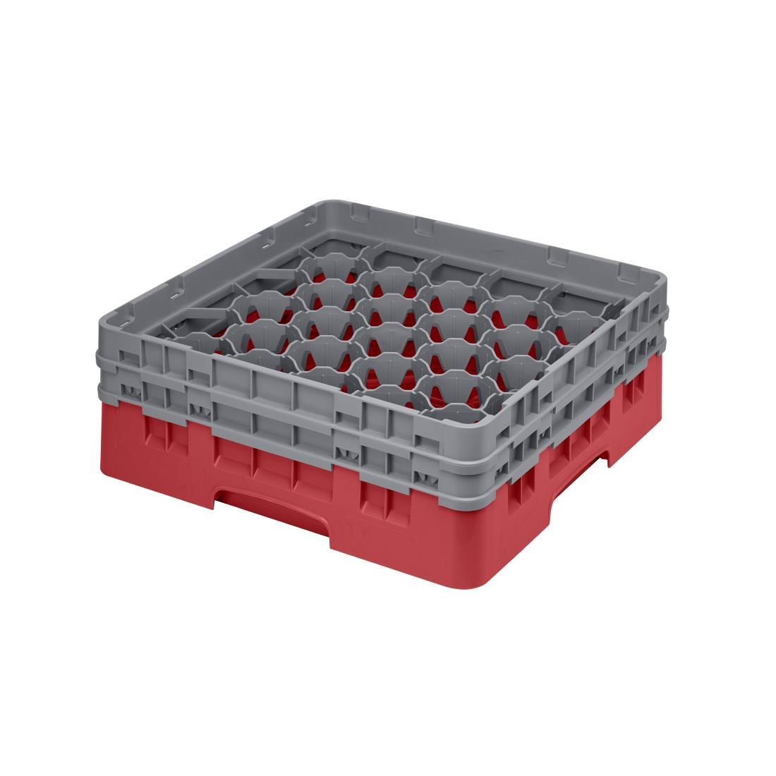 Cambro Camrack Red 30 Compartments Max Glass Height 133mm - CZ187 Cambro