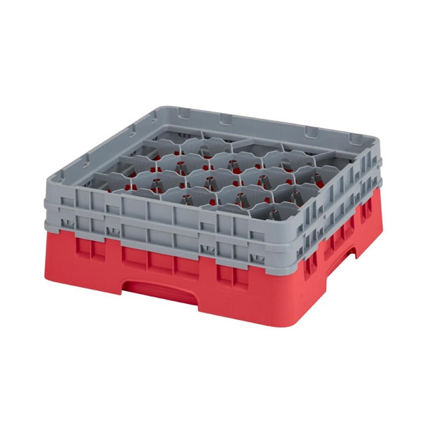 Cambro Camrack Red 20 Compartments Max Glass Height 133mm - CZ204 Cambro
