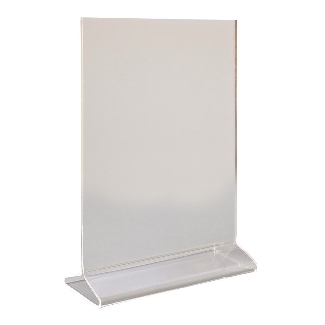 Beaumont Perspex Menu Holder Vertical A5 - CZ422 Beaumont