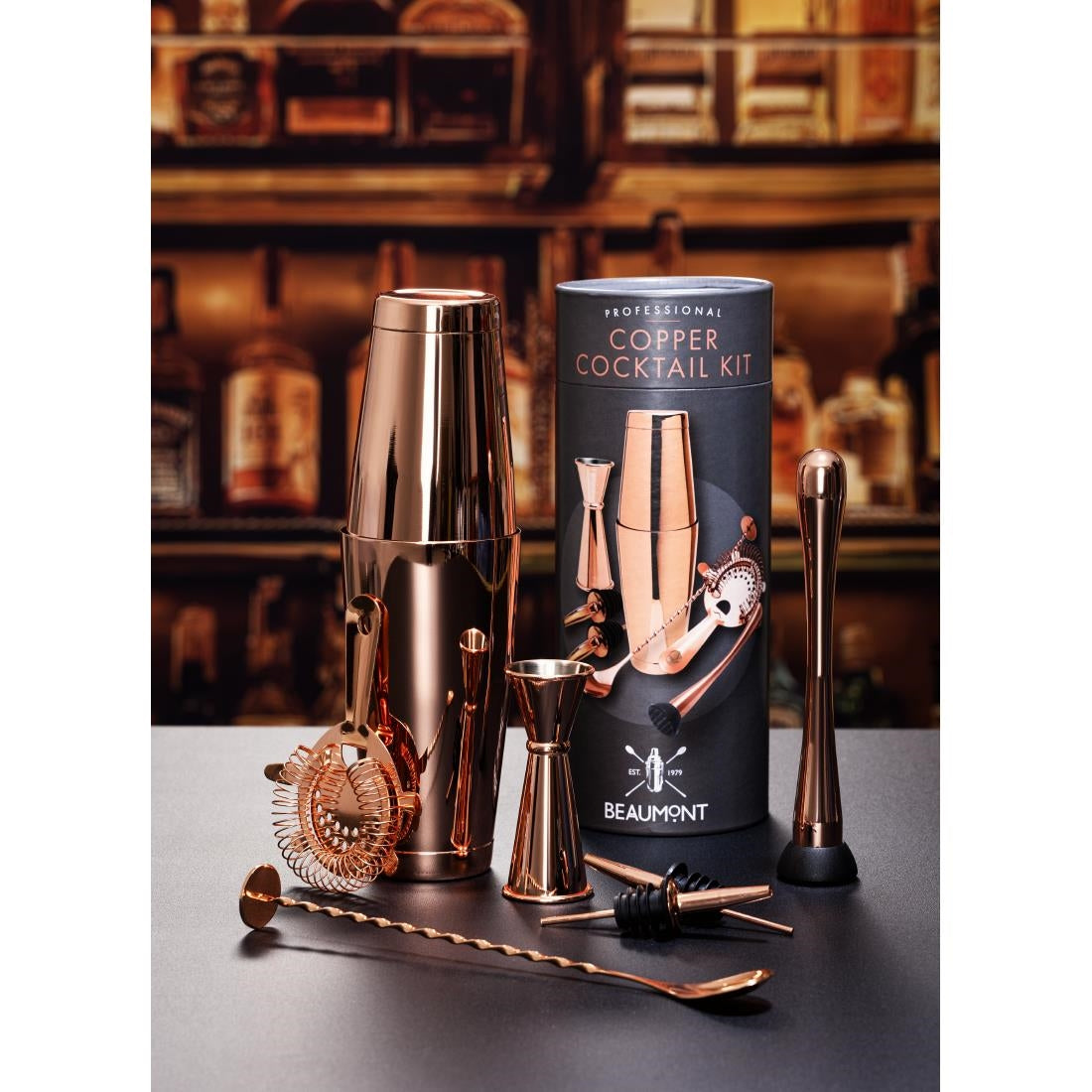 Beaumont Cocktail kit Copper 8 Piece - CZ482 Beaumont