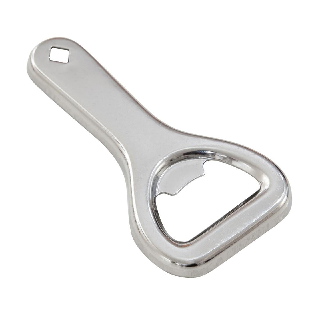 Beaumont Small Stainless Steel Hand Held Bottle Opener (Pack of 10) - CZ489 Beaumont