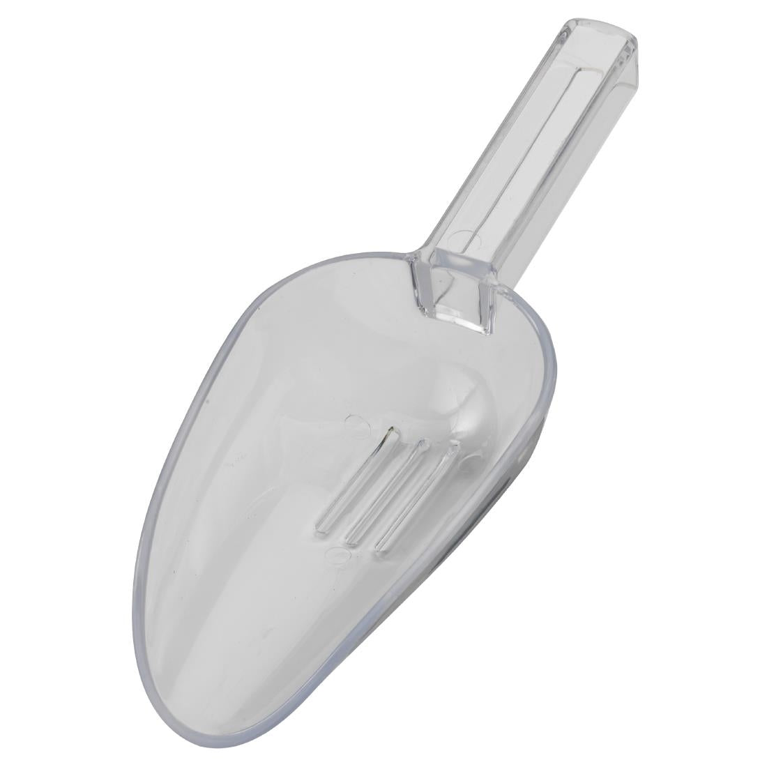 Beaumont Clear Plastic Ice Drainer Scoop 7oz - CZ528 Beaumont