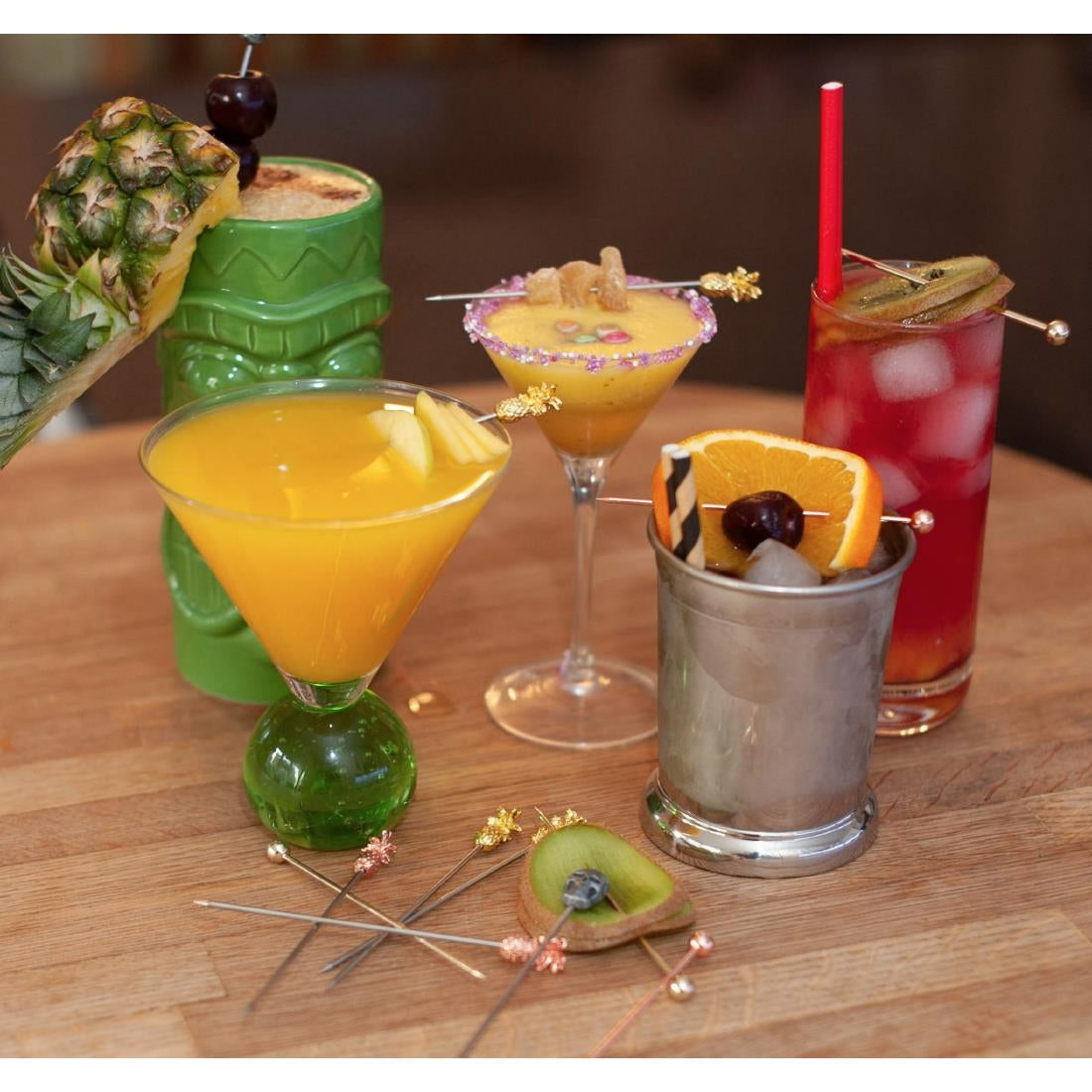 Beaumont Ball Garnish Pick Copper Plated (Pack of 10) - CZ588 Beaumont