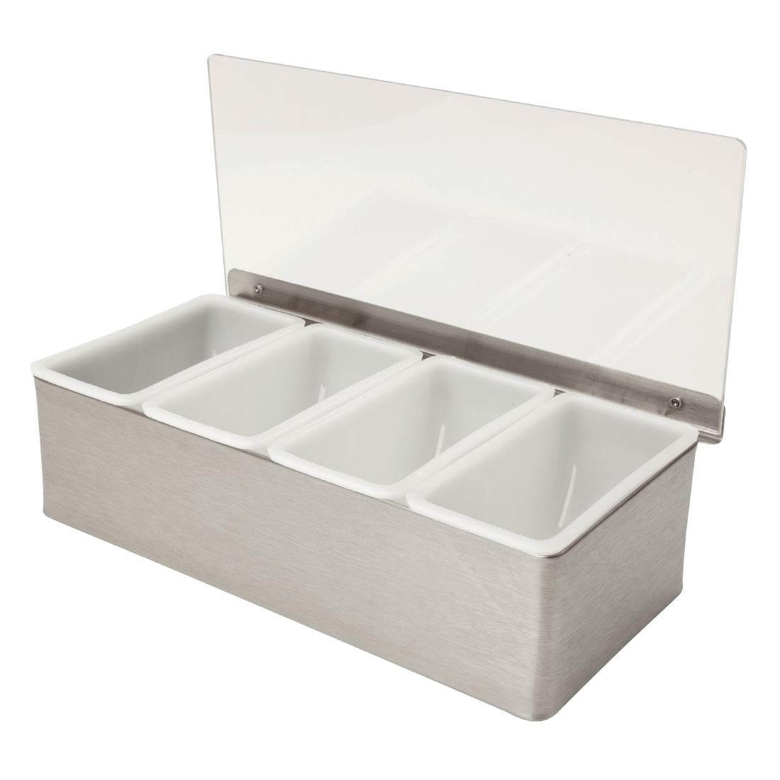 Beaumont 4 Part Stainless Steel Condiment Holder - CZ597 Beaumont