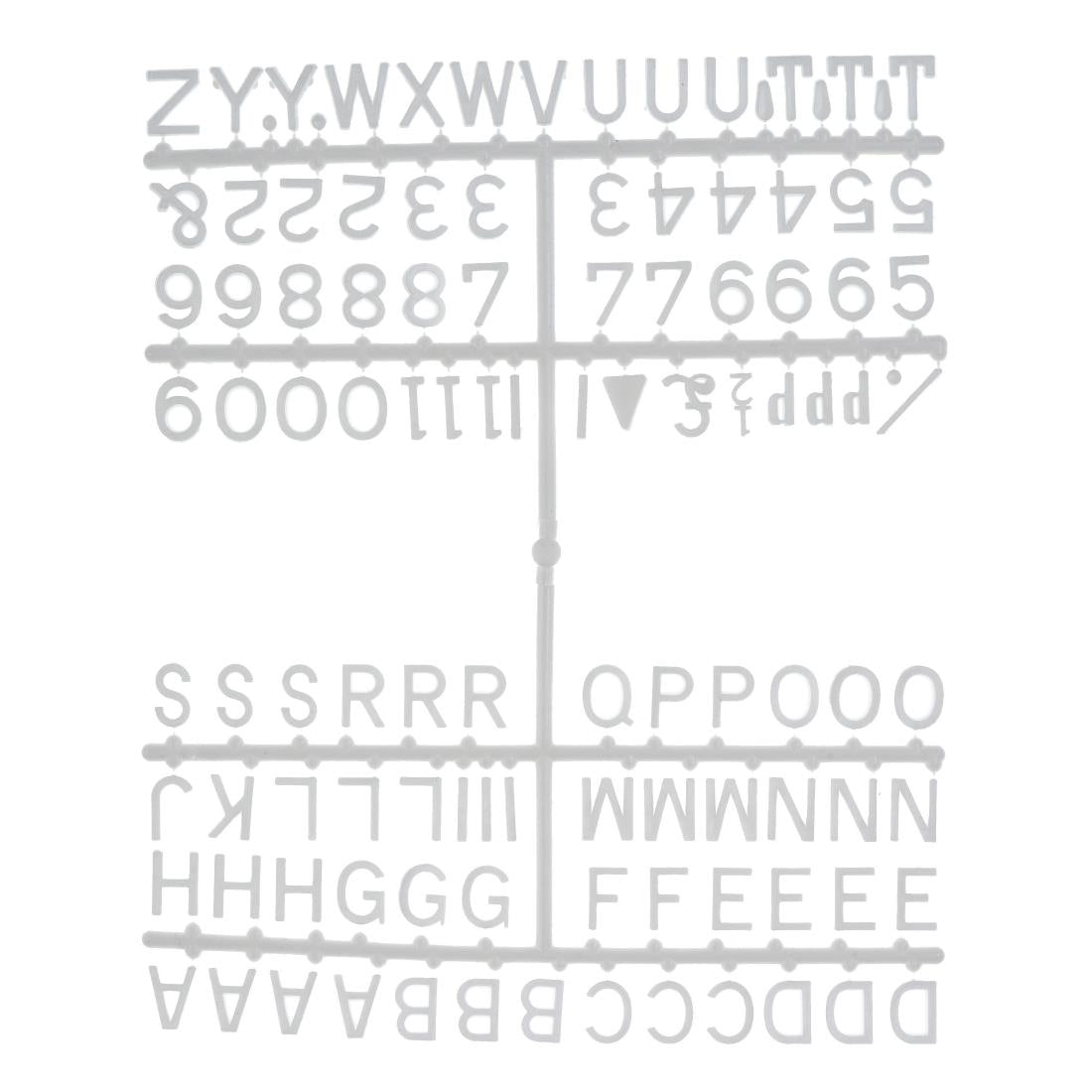 Beaumont 12mm Letter Set (660 characters) White - CZ609 Beaumont