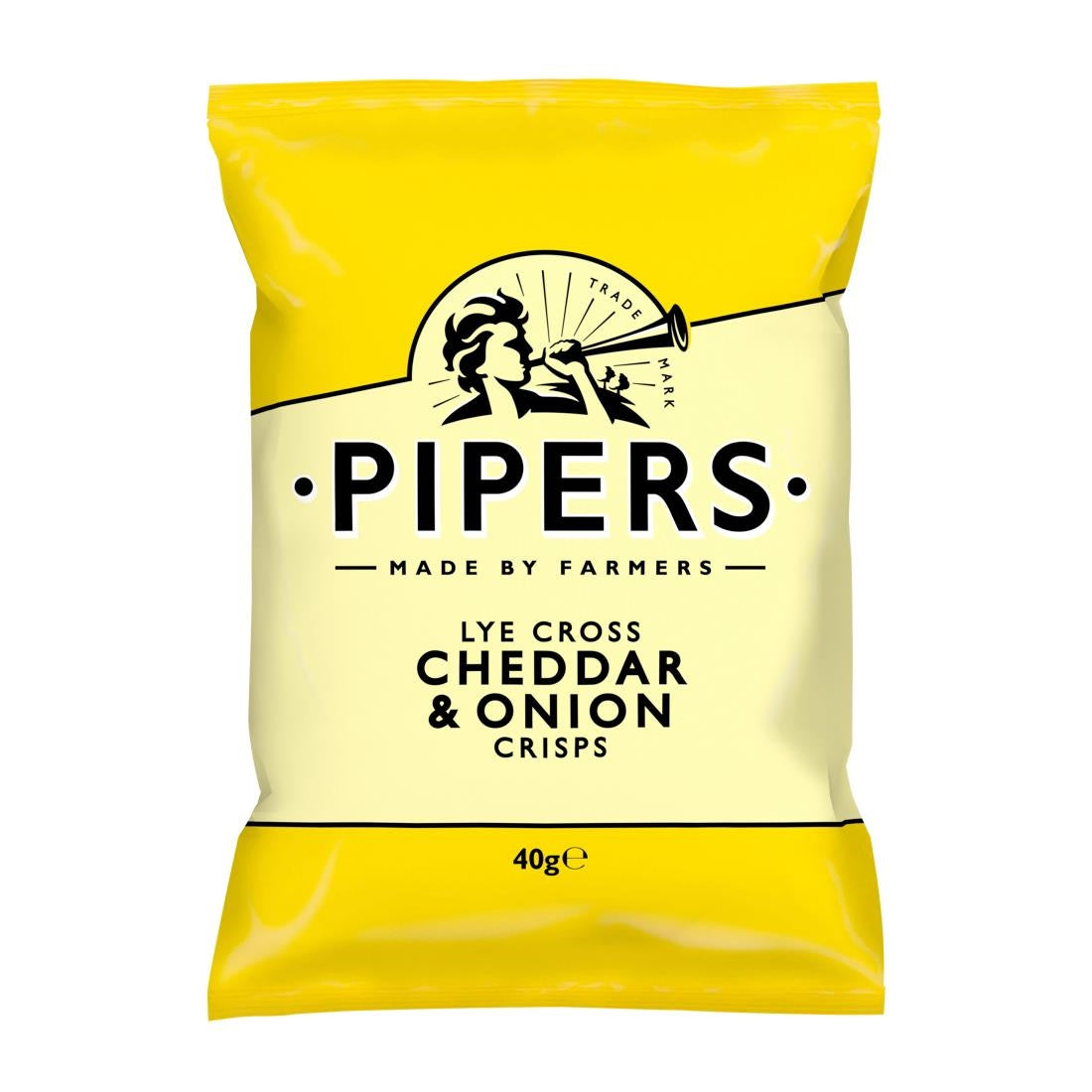Pipers Lye Cross Cheddar & Onion 40g (Pack of 24) - CZ701 Pipers