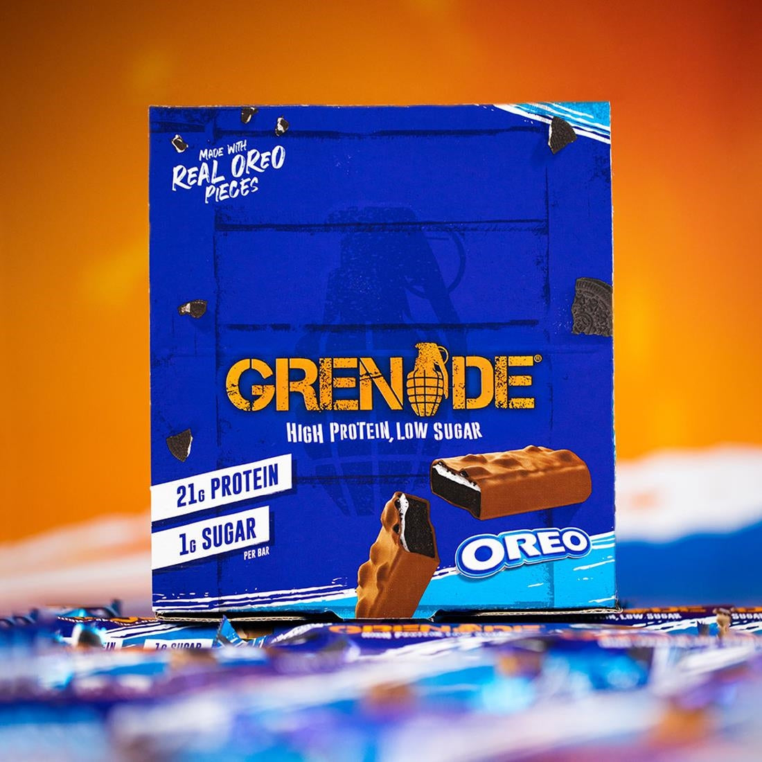 Grenade Protein Bar Oreo 60g (Pack of 12) - CZ775  Grenade