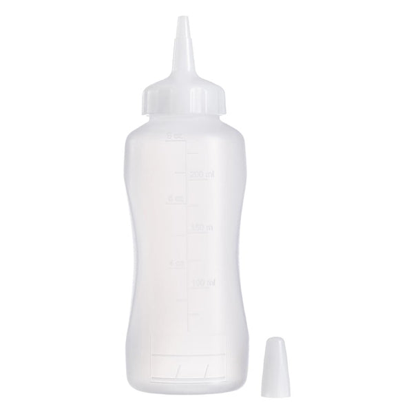 Araven Mini Squeeze Sauce Bottle 250ml White - CZ802 Araven